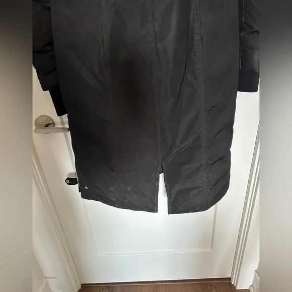 RUDSAK Long Parka Black Puffer Coat with Fur Trim - Picture 6 of 8